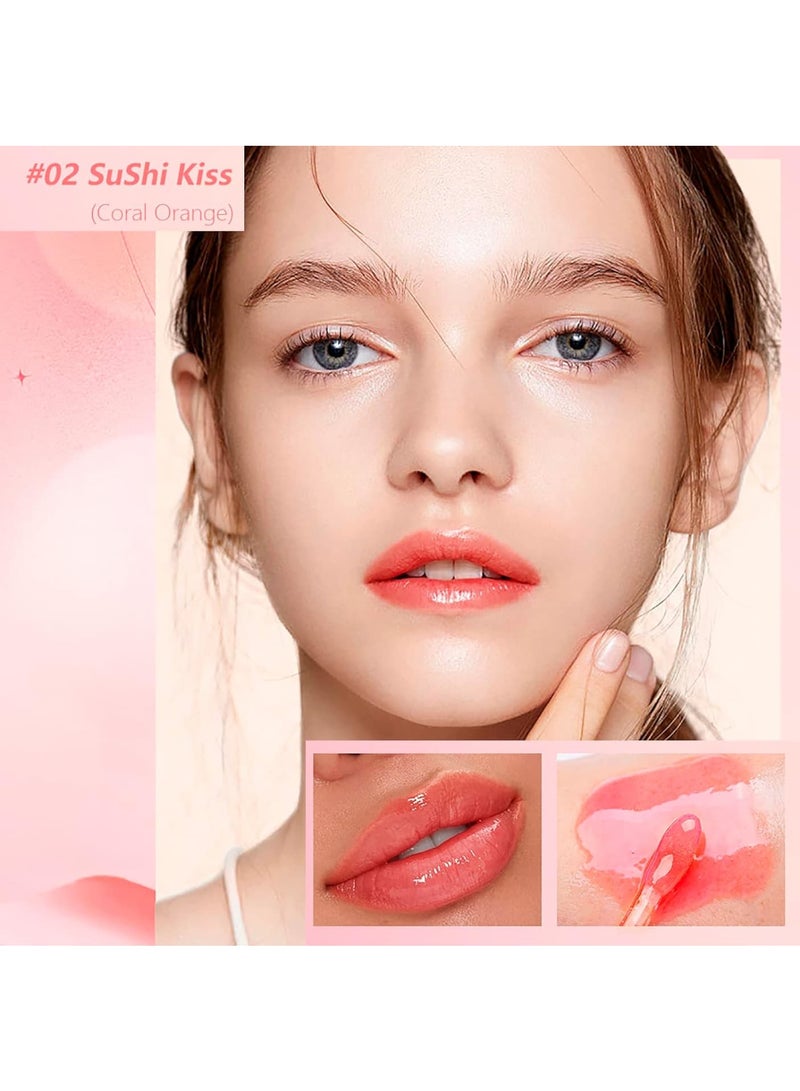 SYOSI 3 Pcs Plumping Lip Oils Hydrating Lip Gloss Smooth Moisturizing Lip Oil Transparent Toot Lip Oil for Lip Care Long-lasting Moisturizing - Image 3