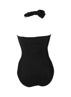 NIBEMINENT Ruched Detail Swimsuit Black  - Image 2