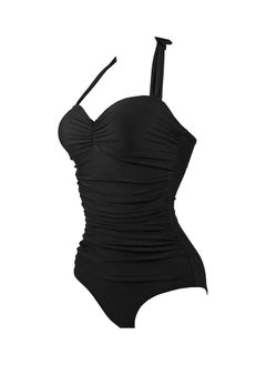 NIBEMINENT Ruched Detail Swimsuit Black  - Image 3