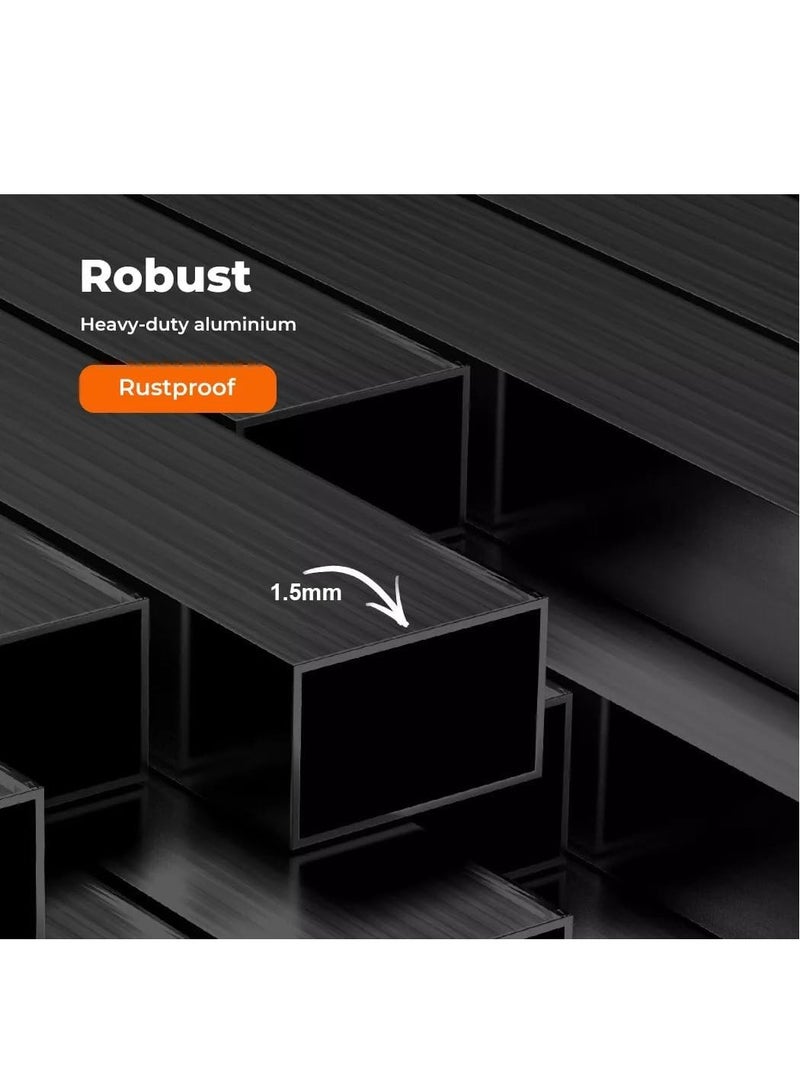 Egardenkart Multi-Purpose Aluminum Folding Ladder - Portable, Adjustable, Safe, and Durable for Home, Work, and Outdoor Use (4x6-6.9mtrs) - Image 5