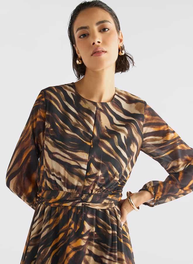 Splash FAV Animal Print Dress - Image 4