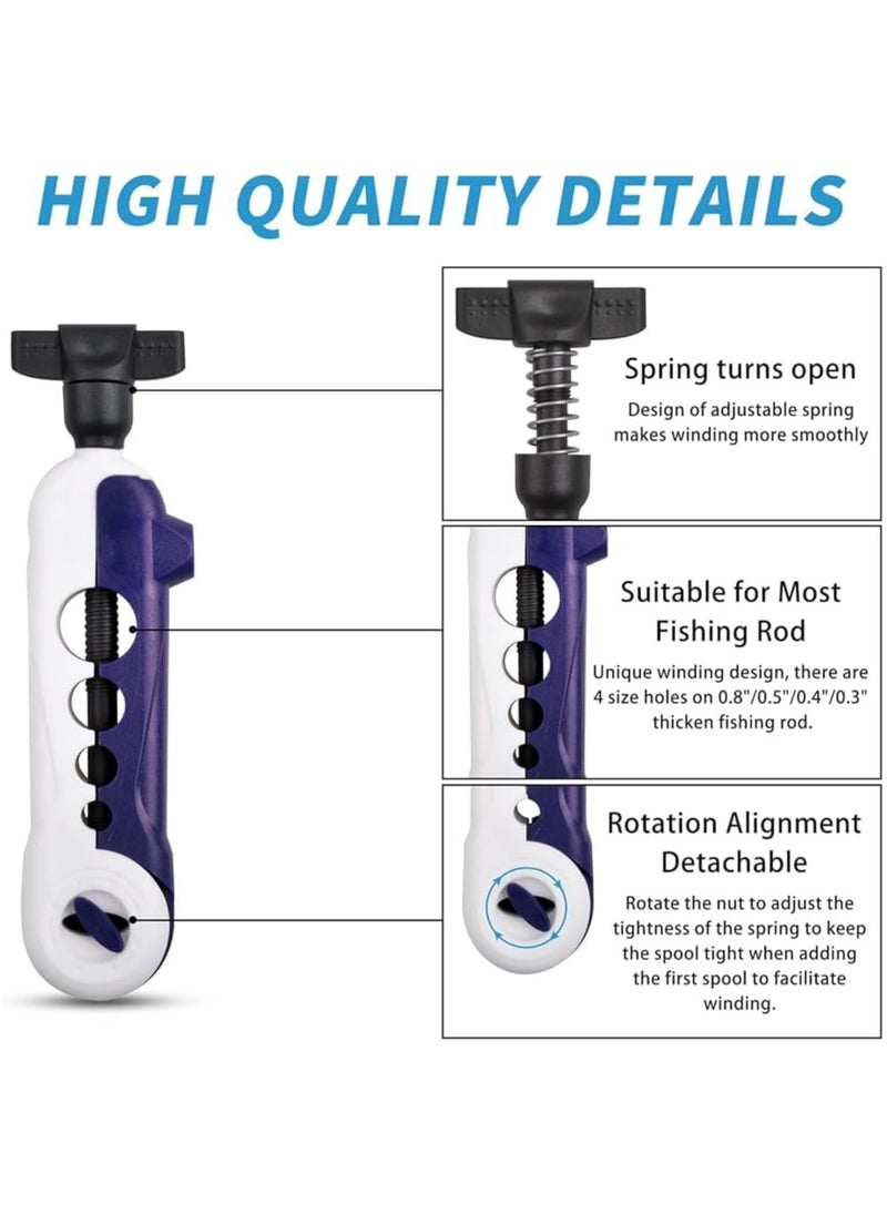 Generic GQ 2PCS Fishing Line Spooler, Mini Winder Machine Portable Adjustable for Spinning and Casting Reels, Spooling Tools  - Image 2