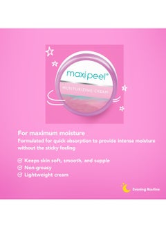MAXI PEEL Moisturizing Cream Skin Hydration Lightweight and Non-greasy Formula - 25g  - Image 4