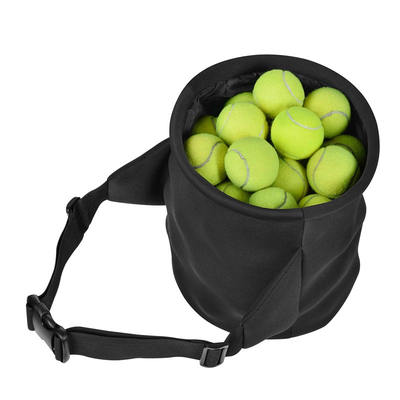 Plai Portable Pickleball Ball Collector Basket - Great for Tennis Training, Fast Feeder for Pickleball, Table Tennis or Baseball Balls, Fits Around Any Waist - Holds 50+ Balls - Image 3