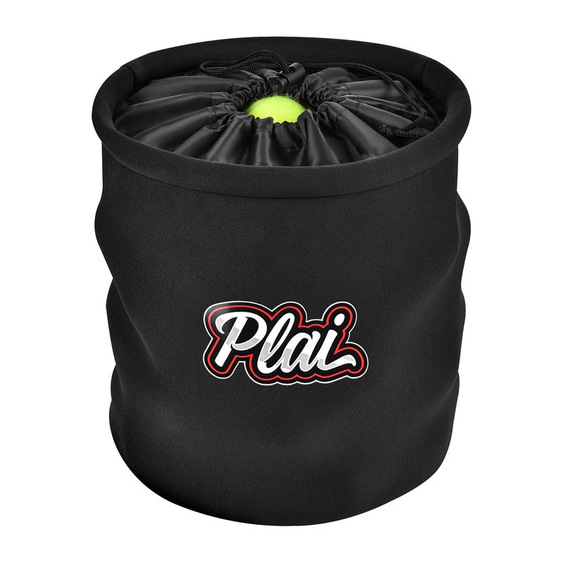 Plai Portable Pickleball Ball Collector Basket - Great for Tennis Training, Fast Feeder for Pickleball, Table Tennis or Baseball Balls, Fits Around Any Waist - Holds 50+ Balls - Image 1