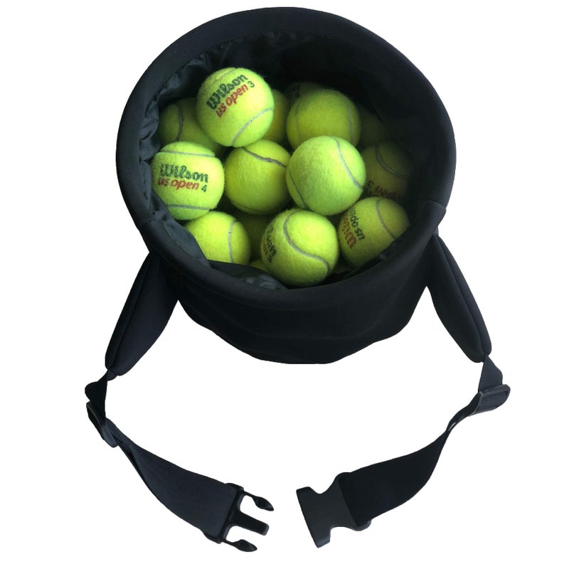 Plai Portable Pickleball Ball Collector Basket - Great for Tennis Training, Fast Feeder for Pickleball, Table Tennis or Baseball Balls, Fits Around Any Waist - Holds 50+ Balls - Image 2