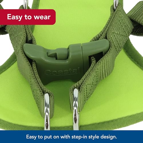 Coastal Pet Comfort Soft Wrap Adjustable Dog Harness - Comfortable Harness for Dog - Adjustable Fit - Easy Step-in Design - Breathable Fabric Mesh - Lime, 3/8" x 11"-13" - Image 4