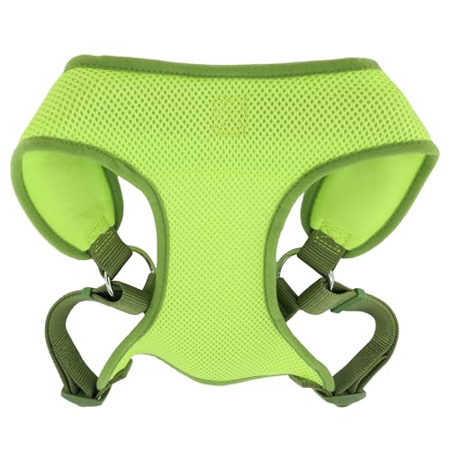 Coastal Pet Comfort Soft Wrap Adjustable Dog Harness - Comfortable Harness for Dog - Adjustable Fit - Easy Step-in Design - Breathable Fabric Mesh - Lime, 3/8" x 11"-13" - Image 1