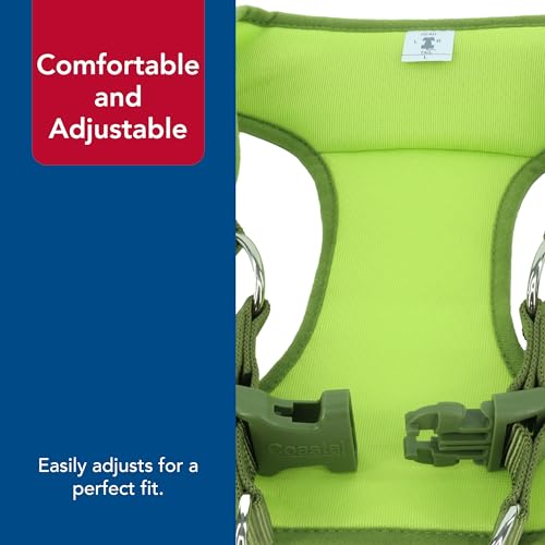 Coastal Pet Comfort Soft Wrap Adjustable Dog Harness - Comfortable Harness for Dog - Adjustable Fit - Easy Step-in Design - Breathable Fabric Mesh - Lime, 3/8" x 11"-13" - Image 5