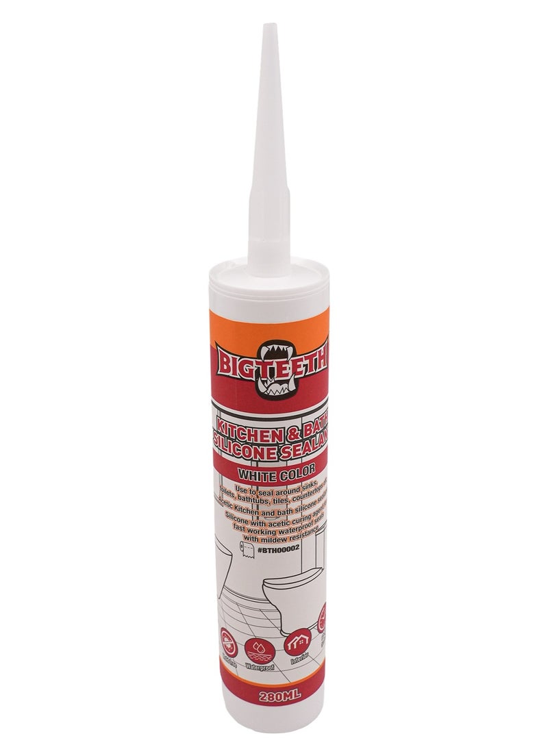 Kitchen & Bath Silicone Sealant 280ML White Color