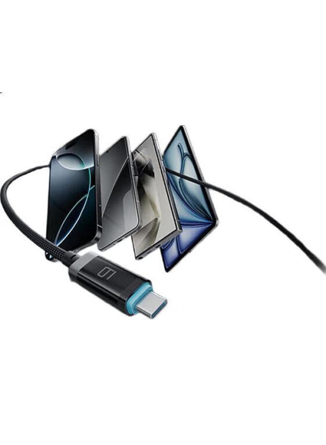 CUKTECH Cooltech 6 Magnetic Absorption Digital Display Power Line 240W Data Cable Type-C Braided 6A Charging Cable Fast Charge For Apple 16/15/Ipad/Laptop/Xiaomi/Huawei - Image 3