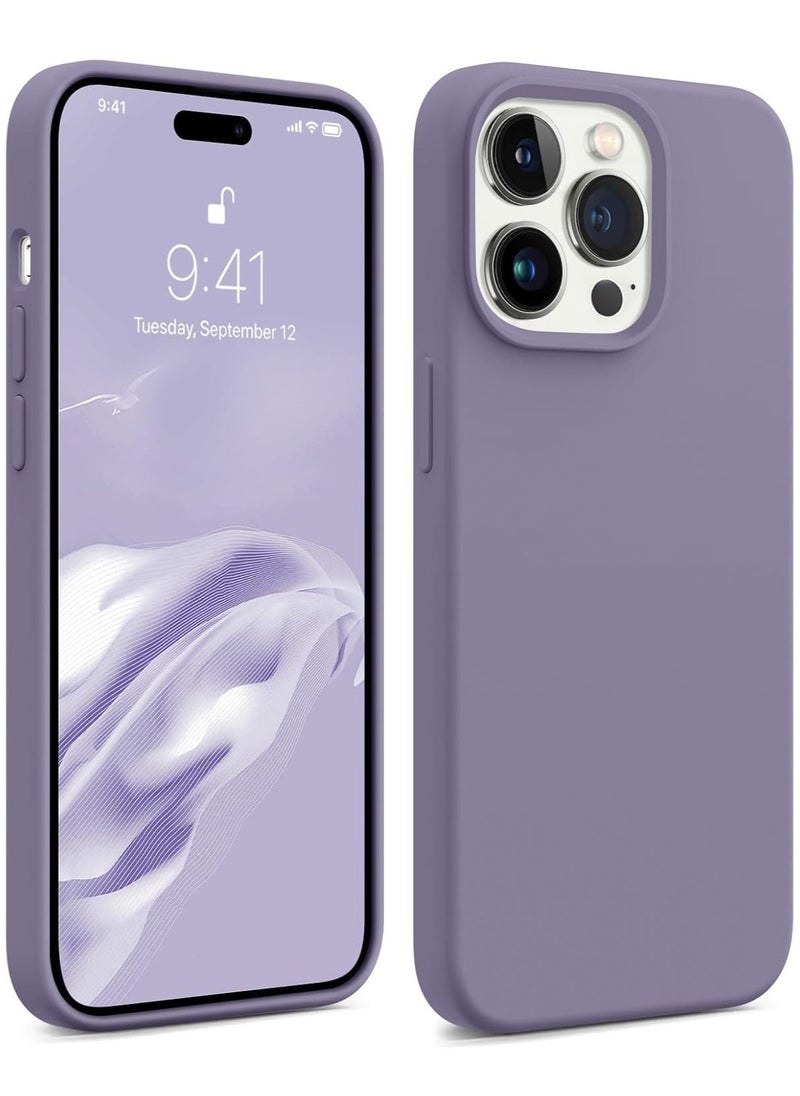 Raxoom [3 in 1] for iPhone 15 Pro Case with 9H Tempered Glass Screen Protector, Premium Liquid Silicone Shockproof Protective Case,Slim Phone Cover for iPhone 15 Pro (2023) (iphone 15 Pro, Light Gray) - Image 2