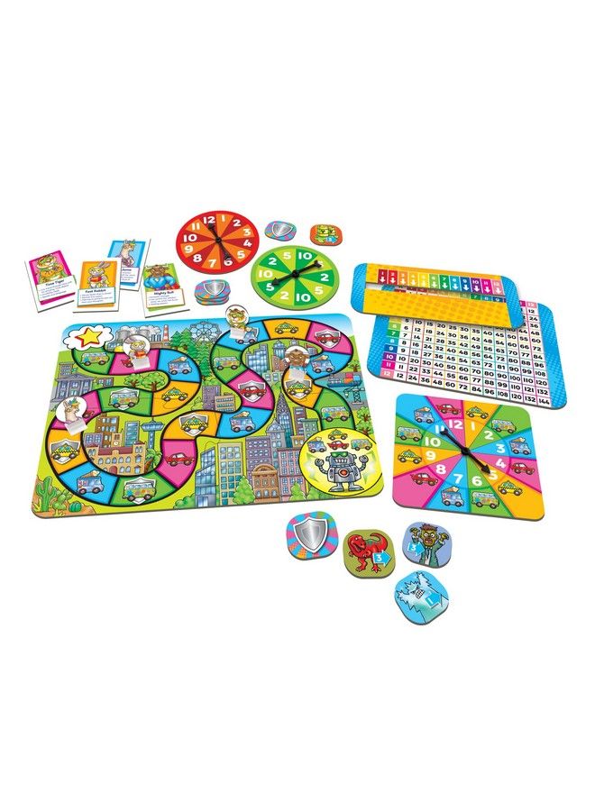 ORCHARD TOYS Moose Games Times Tables Heroes. An Exciting Multiplication Game Superhero Play. For Ages 6 9 And For 2 4 Players - Image 3