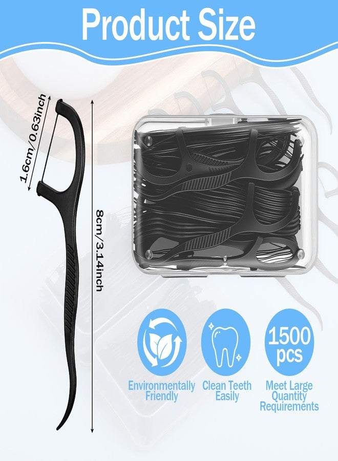 Kifmurase 1500Pcs Bulk Floss Picks, Dental Flossers Picks for Adults, Travel Wrapped Toothpicks Flossers, Tooth Floss Sticks for Family, Travel, Braces, Sensitive Teeth Dental - Image 2