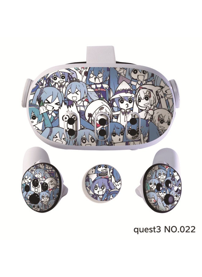 Generic Quest3 Stickers Are Suitable For Meta Quest 3 Skins Skin Color Stickers Protective Film Paste Without Residual Glue-Color:22  - Image 1