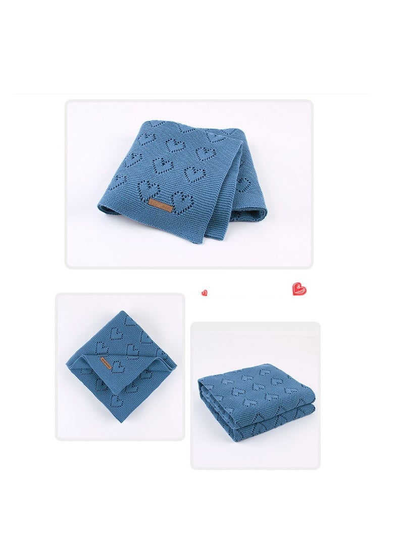 Bluejw - Baby Winter Blanket Baby Wrap Blanket Knitted Blanket Windproof Stroller Blanket Baby Stroller Blanket Knit Throw Blankets Baby Blanket Breathable Blanket Child Toddler - Image 1