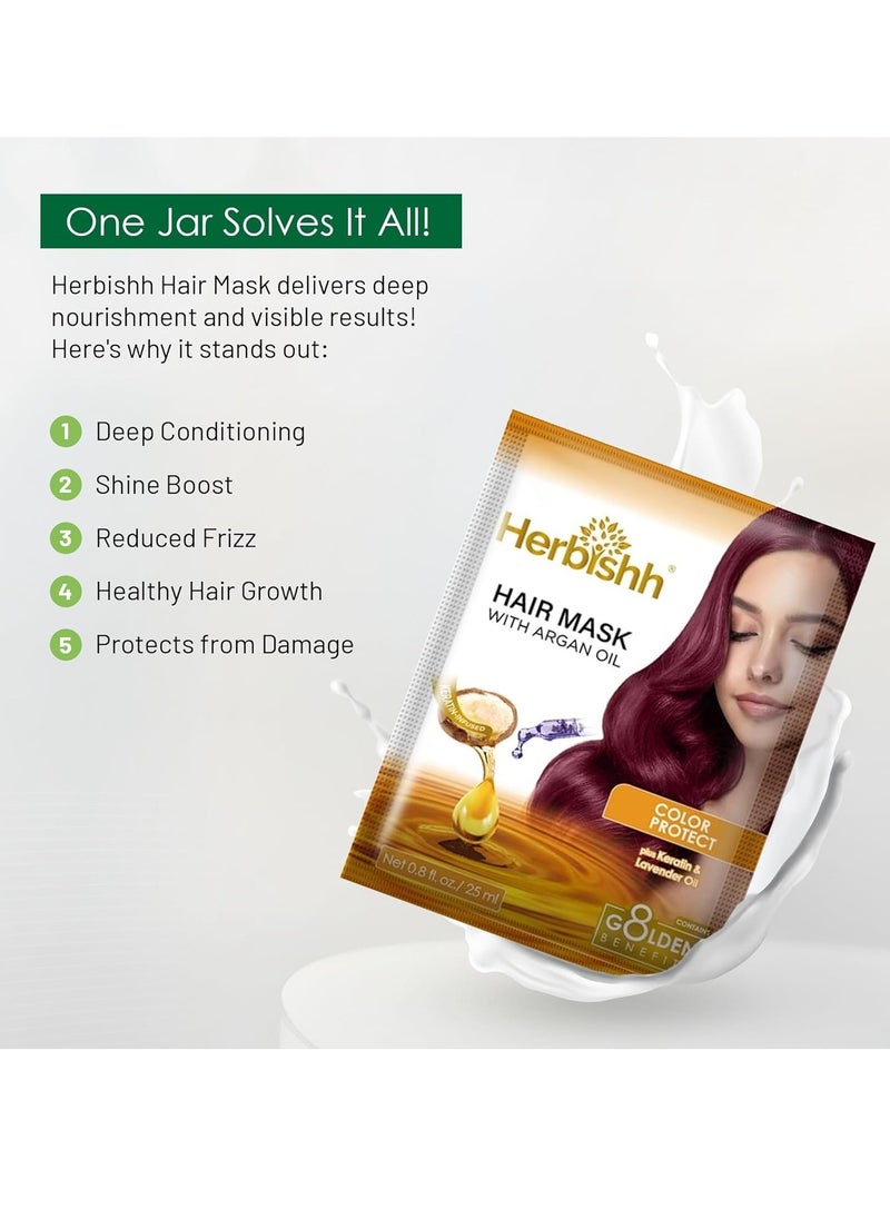 Herbishh - Herbishh Purple Shampoo for Blonde, Silver & Highlighted Hair, Eliminates Yellow & Brassy Undertones + Argan Hair Mask-Deep Conditioning & Hydration - Image 1