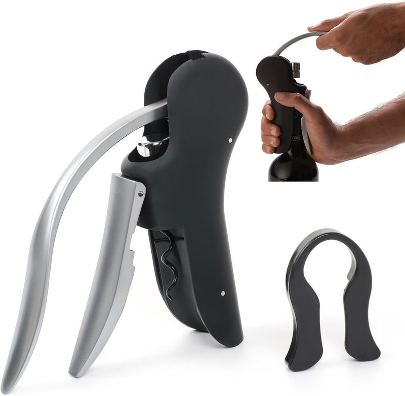 SUNBEET SUNBEET Corkscrew Portable Wine Corkscrew Kit Household Multifunctional Beer Corkscrew Red Bar Corkscrew AccessoriesFoil Cutter and Extra Replacement Spiral Worm - Image 1
