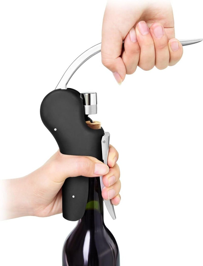 SUNBEET SUNBEET Corkscrew Portable Wine Corkscrew Kit Household Multifunctional Beer Corkscrew Red Bar Corkscrew AccessoriesFoil Cutter and Extra Replacement Spiral Worm - Image 4