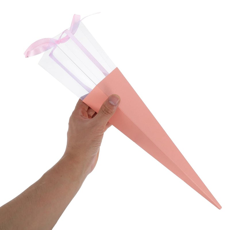 PRETYZOOM Flower Box for Valentine S Day Single Rose Storage Case 16.5In Long Pink Bouquet Holder Creative Packaging for Anniversaries Birthdays Weddings - Image 5
