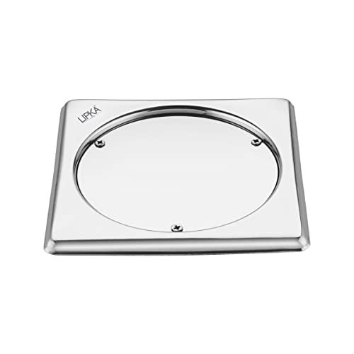 LIPKA Sweep Out Square Floor Drain |Premium Stainless Steel |5 x 5 Inches| - Image 4