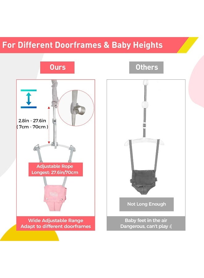 FUNLIO Baby Door Jumper for 6-24 Months (with Door Clamp) - Image 4