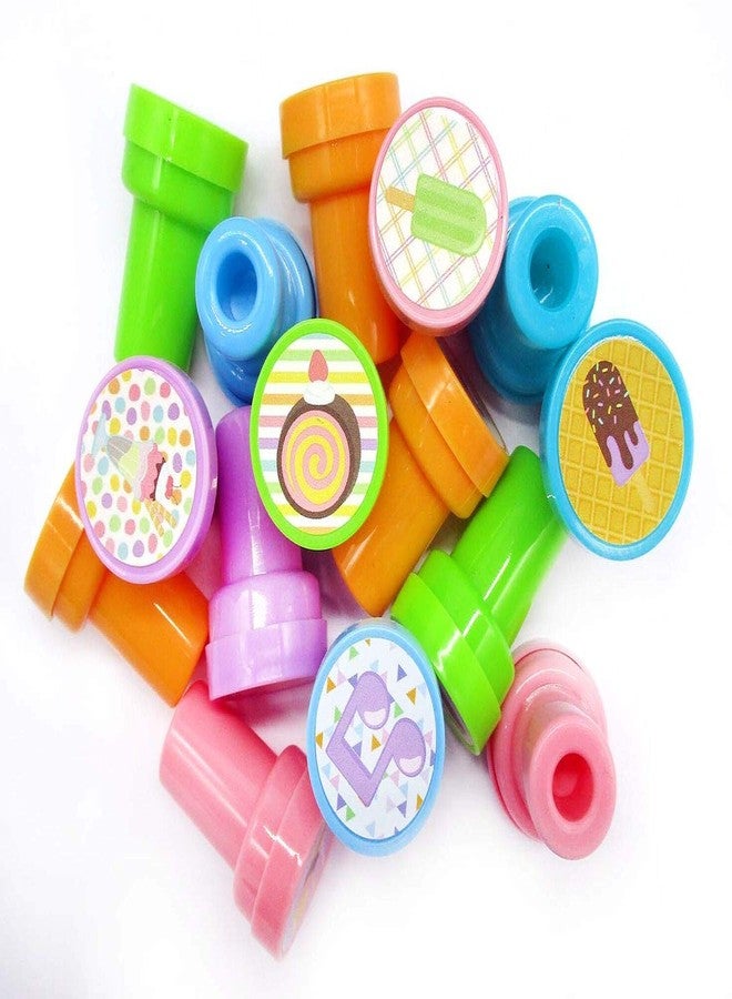 TINYMILLS 24 Pcs Ice Cream Stampers for Kids Birthday Party Favor Bag Fillers Valentine's Day Classroom Exchange Classroom Rewards Carnival Prizes - Image 2