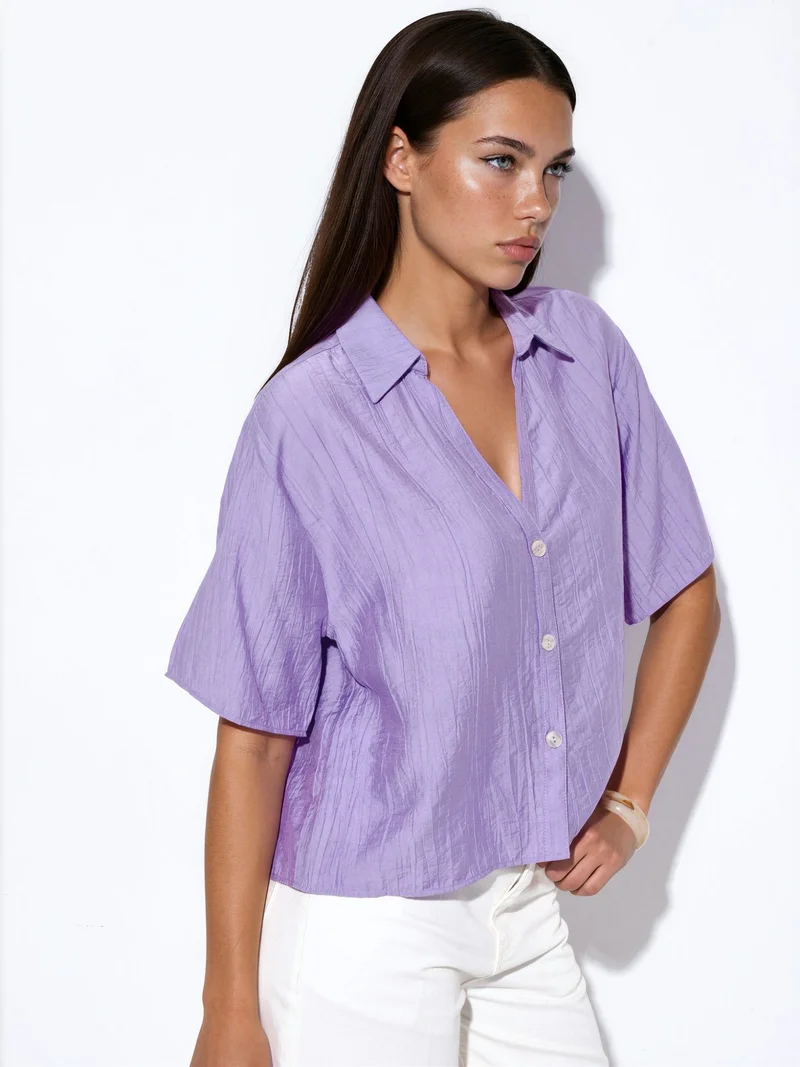 بوسيم BUSEM Women’s Cropped Relaxed Shirt