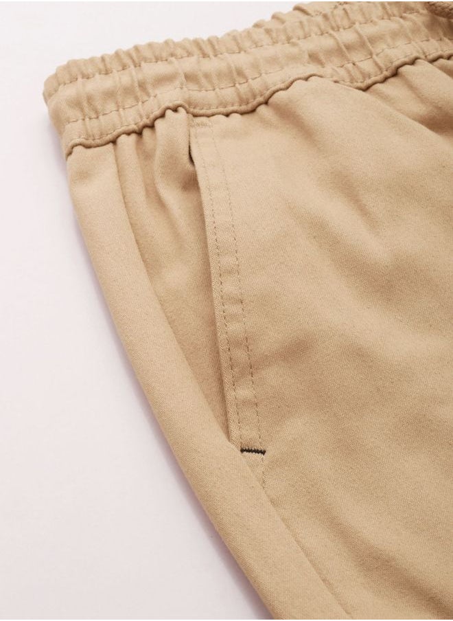 The Indian Garage Co Men Slim Fit Solid Mid-Rise Stretchable Chino Joggers  - Image 5