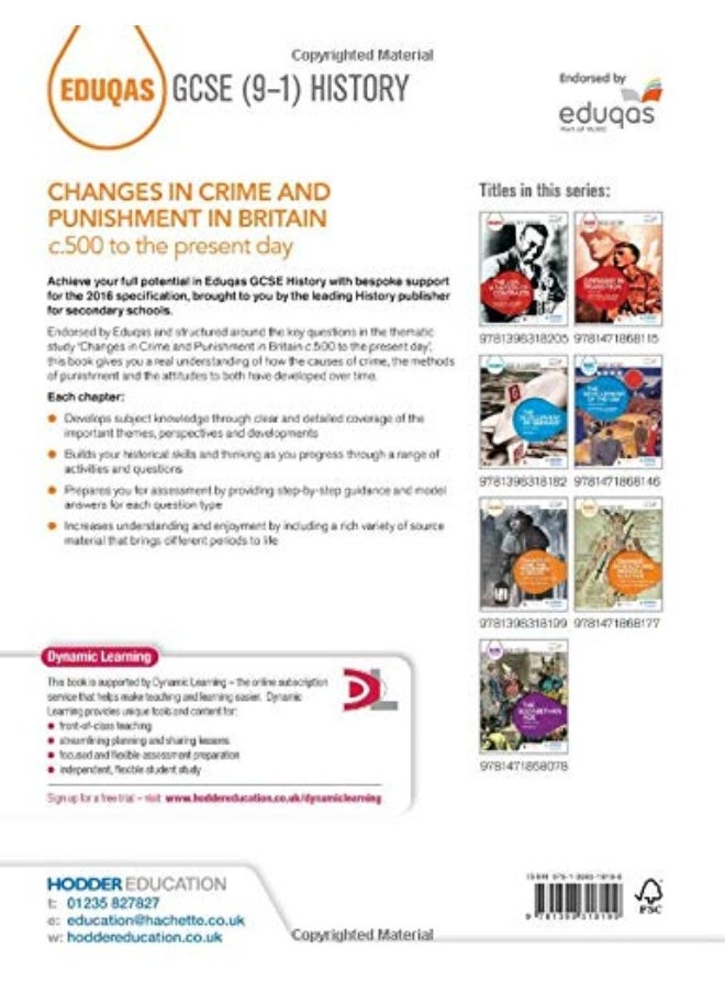 Eduqas GCSE (9-1) History Changes in Crime and Punishment in Britain c.500 to the present day  - Image 2