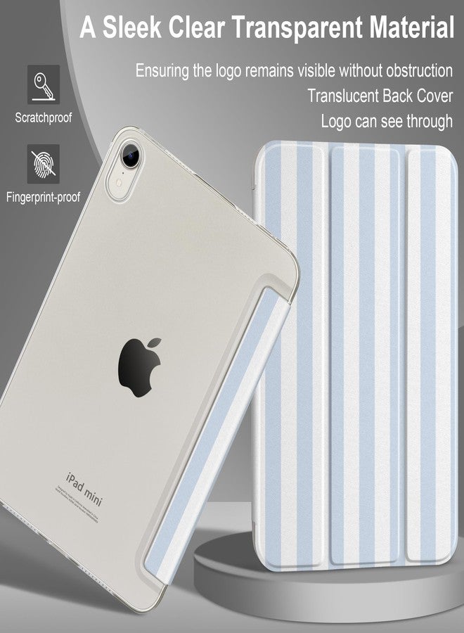 DONGKE غطاء DONGKE الذكي لجهاز iPad mini 7 (A17 Pro) 2024 و iPad mini 6 2021 مقاس 8.3 بوصة، نحيف وقابل للطي، مصنوع من البولي كربونات الصلب الشفاف، مزود بحامل خلفي، متوافق مع الجيل السابع/السادس من iPad mini [تشغيل/إيقاف تلقائي] - مخطط - Image 5