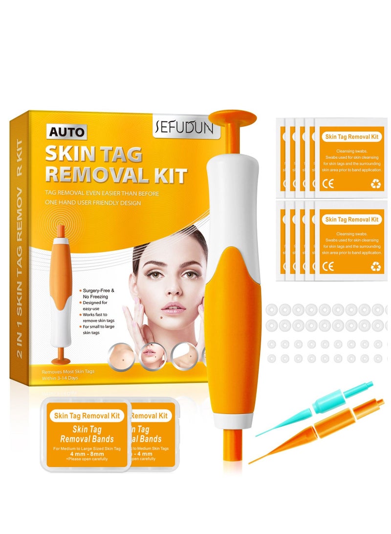 Sefudun Wart Removal Tool Skin Tag Removal Double Head Orange - Image 1