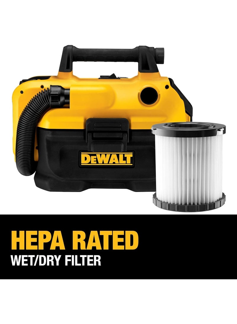 DEWALT 20V MAX Cordless Wet-Dry Vacuum, DCV580H, with HEPA Filter - Image 1
