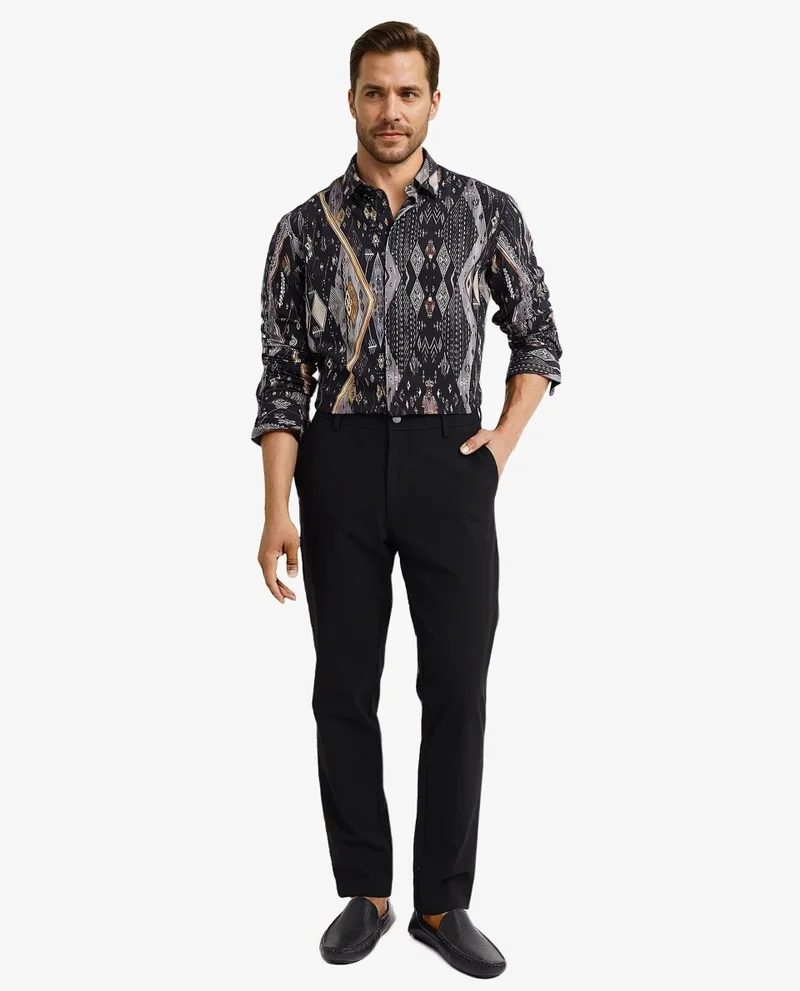 Rare Rabbit Men's Decorative Print Shirt