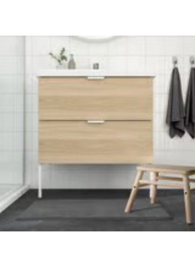 Toftbo Bath mat anthracite 50x80 cm - Image 4