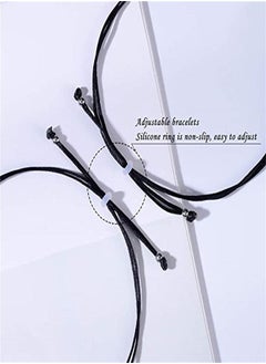 ORiTi Pinky Promise Distance Matching Bracelets for Couples Best Friend  Friendship Adjustable Cord Relationship Him and Her Girlfriend Boyfriend Valentine's Day  - Image 3