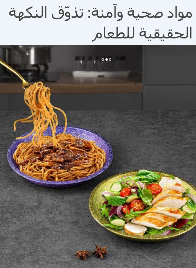صحن طعام من التيتانيوم النقي المقاوم للتآكل والمضاد للبكتيريا (ذهبي)، خفيف جدًا وصحي بدون إضافات - Image 5