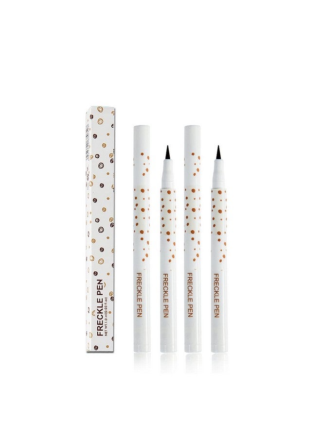 Aaiffey 2 Colors Freckle Pen Waterproof Long-lasting Quick Dry Small Spot Natural Lifelike Freckle Makeup Pen (Light Brown) - Image 1