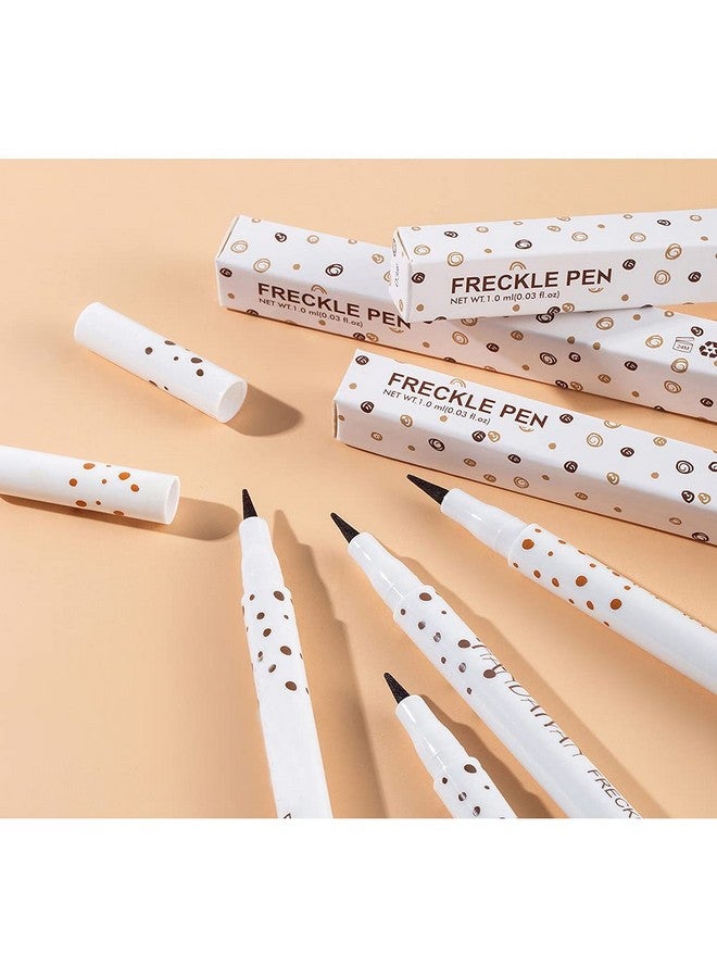Aaiffey 2 Colors Freckle Pen Waterproof Long-lasting Quick Dry Small Spot Natural Lifelike Freckle Makeup Pen (Light Brown) - Image 4