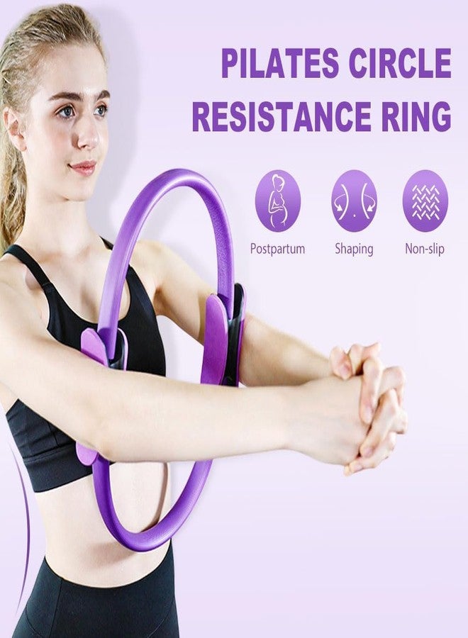 RAMPKD Yoga Circle Exercise Pilates Ring with Full Body Toning Fitness for Stretching, Relaxation-Multicolor(Yoga Ring) - Image 5