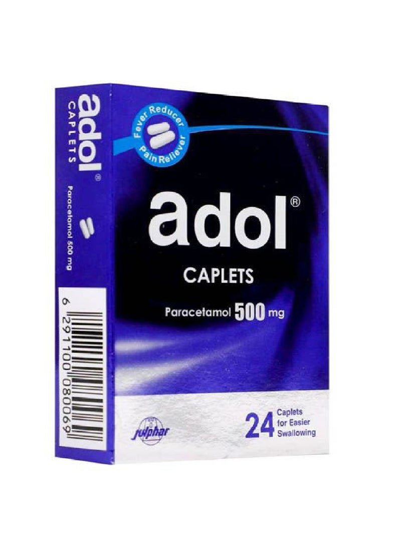 Paracetamol 500 Mg 24 Caplets