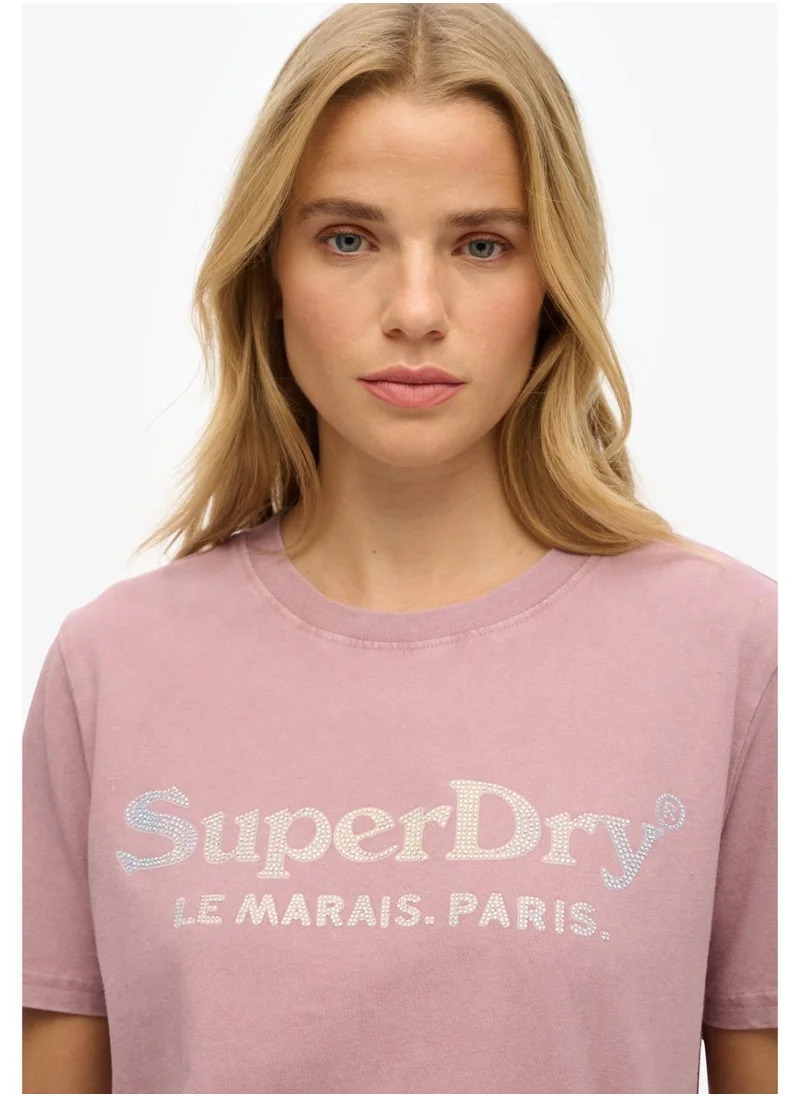 Superdry Venue Metallic Relaxed Tee