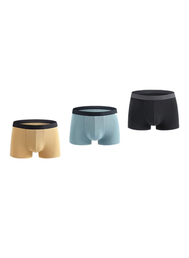 3-Piece Casual Boxer Brief White/Grey/Brown - Image 1