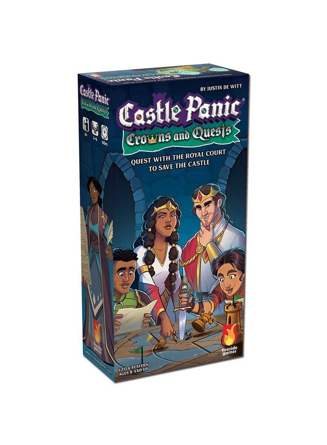 Fireside Games Castle Panic: Crowns and Quests | Expansion | Board Game for Adults and Family | Cooperative | Ages 8+ | for 1 to 6 Players | Average Playtime 45 Minutes | Made by Fireside Games - Image 1