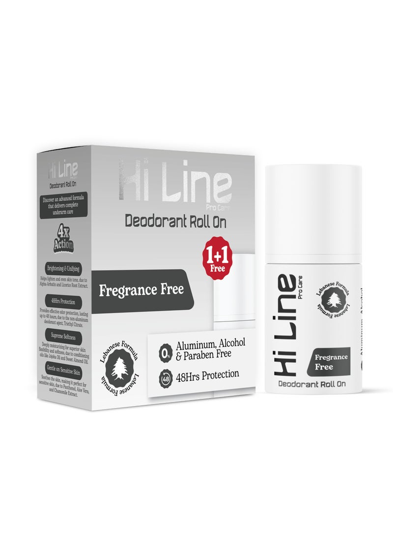 Hi Line رول أون بدون عطر عرض 1+1 - Image 1