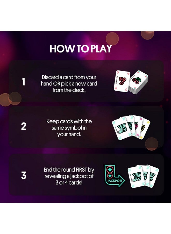 Foxmind Lucky Jack Strategy Card Game, 20 Minute Fast Paced Quick Card Games for 2 Players or More, Las Vegas Casino Intensity Illustrated Kids Card Game Pack, Fun Card Games for Families - Image 3