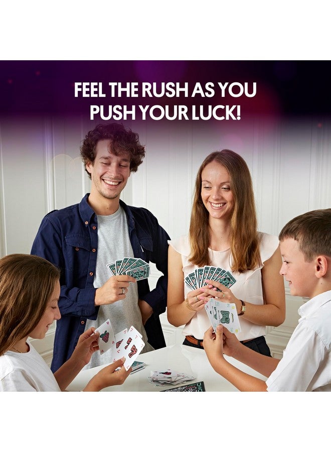 Foxmind Lucky Jack Strategy Card Game, 20 Minute Fast Paced Quick Card Games for 2 Players or More, Las Vegas Casino Intensity Illustrated Kids Card Game Pack, Fun Card Games for Families - Image 4
