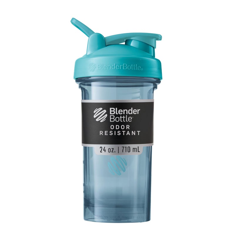 BlenderBottle Shaker Bottle Pro Series Perfect for Protein Shakes and Pre Workout, 24-Ounce, Cerulean Blue - Image 1