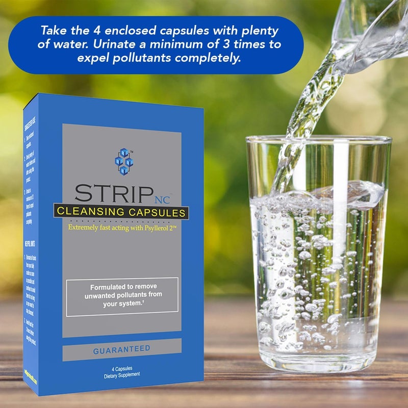 Wellgenix Strip NC Herbal Cleanse Detox Capsules  Extra Strength Cleansing  One Day Quick Flush  4 Capsules 1 Pack - Image 4