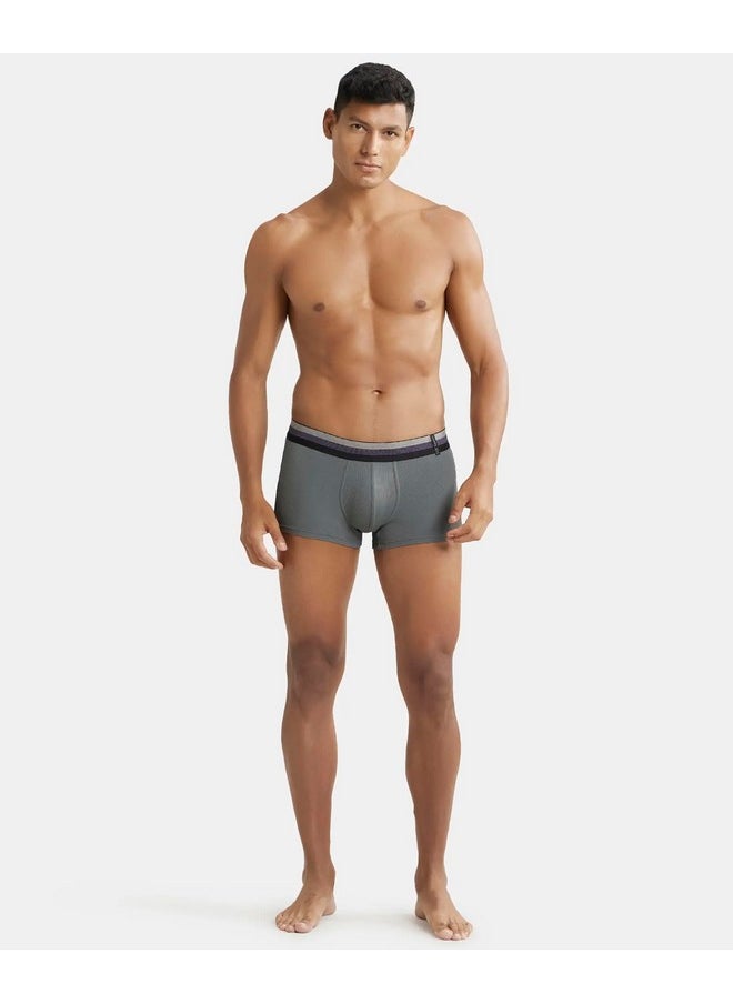 JOCKEY Jockey Men's Polyamide Solid Trunks (Pack of 1) (HG14_Gunmetal_M)  - Image 2